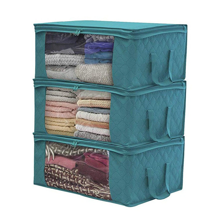 Non-woven Wardrobe Storage Bag Quilts Clothing - Rusted Decor 