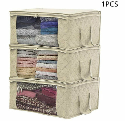 Non-woven Wardrobe Storage Bag Quilts Clothing - Rusted Decor 