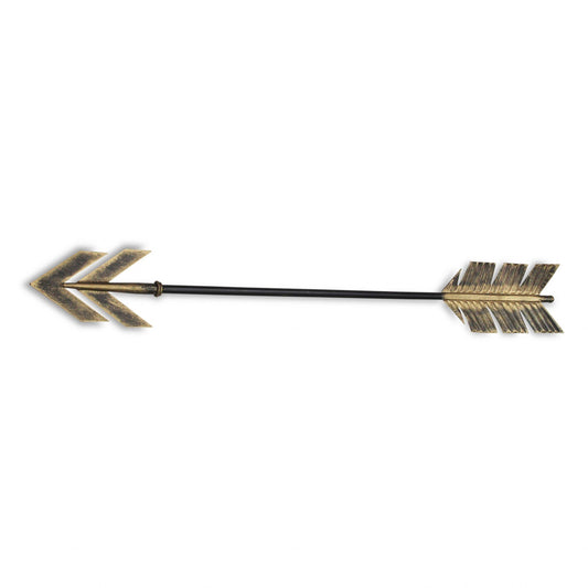 Black and Burnished Gold Metal Arrow Wall Decor - Rusted Decor 