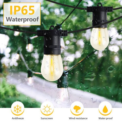 48FT 15 LED Bulb Fairy String Lights Waterproof Socket Garden Decor - 50612 - 0XX