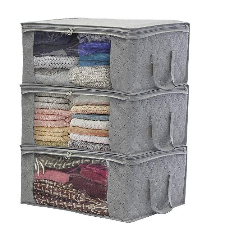 Non-woven Wardrobe Storage Bag Quilts Clothing - Rusted Decor 