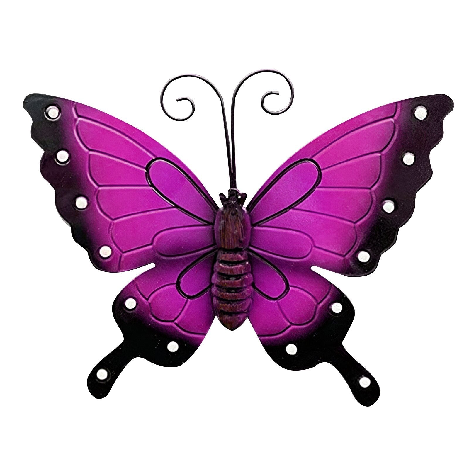 3d Metal Butterfly Wall Stickers For Living Room - 857210 - Black