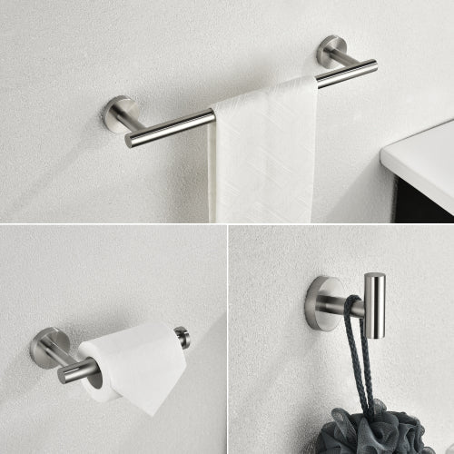 3 Pieces Bathroom Hardware Set - 89 - THG04NS - SILVER