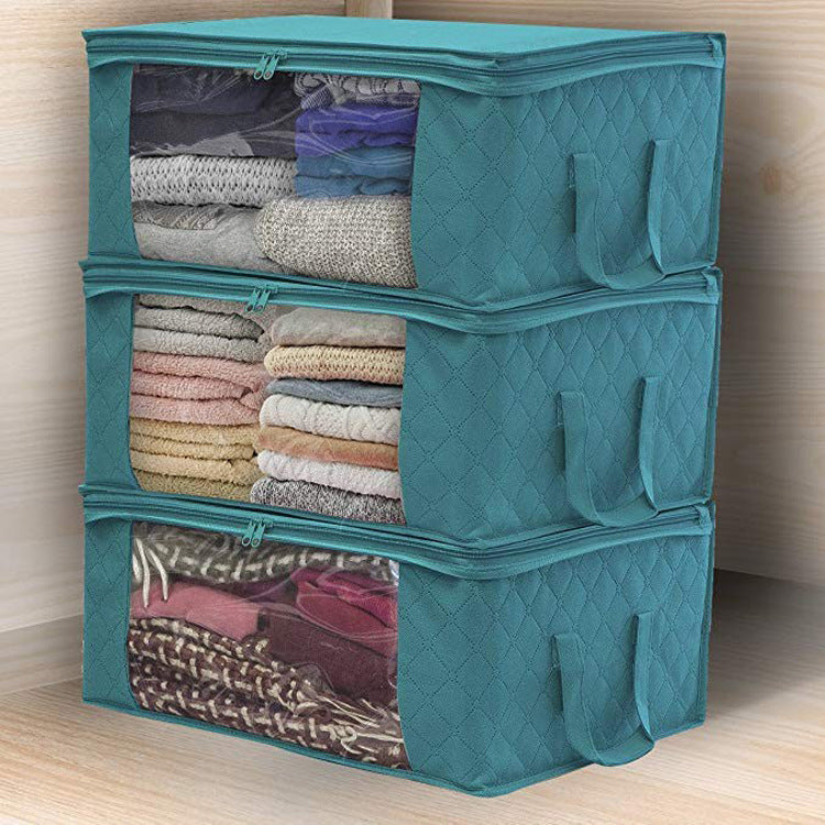 Non-woven Wardrobe Storage Bag Quilts Clothing - Rusted Decor 