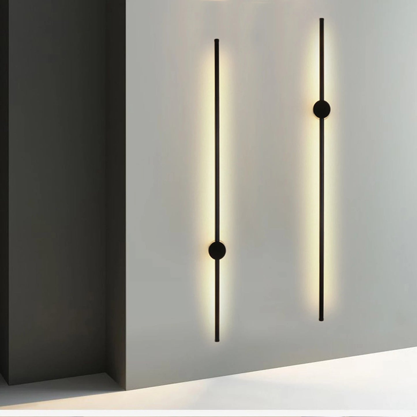 Modern LED Linear Wall Light Long Strip Wall Lamp Acrylic LED Strip - Rusted Decor 