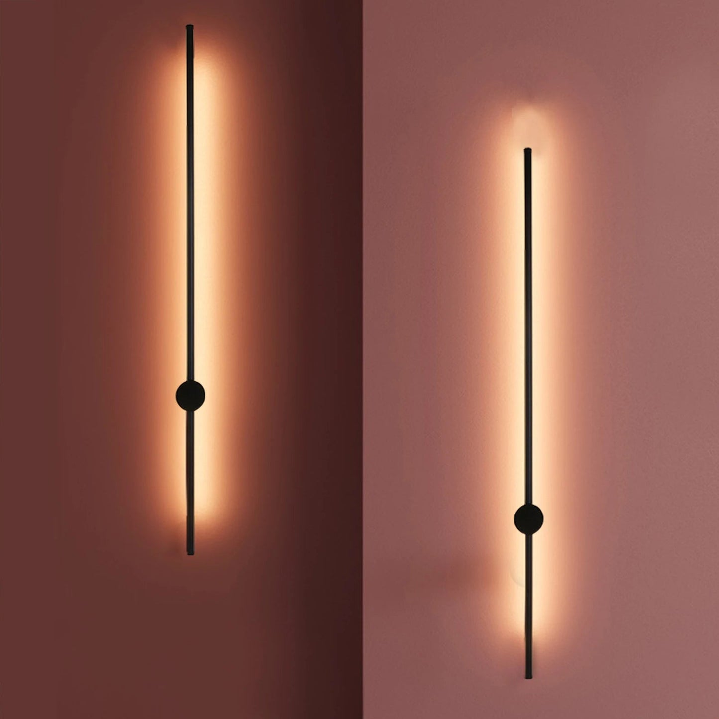 Modern LED Linear Wall Light Long Strip Wall Lamp Acrylic LED Strip - Rusted Decor 