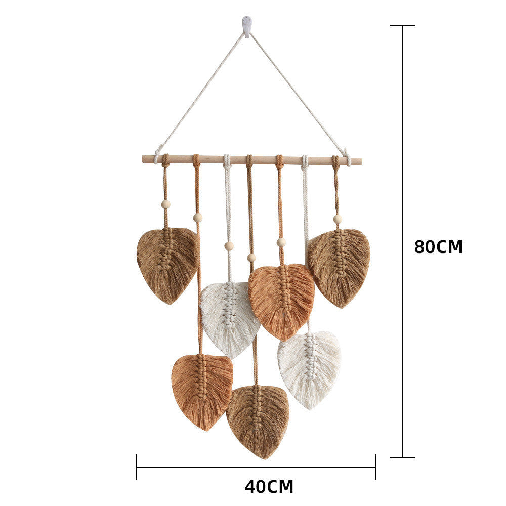 Macrame Leaf Wall Hanging - Rusted Decor 