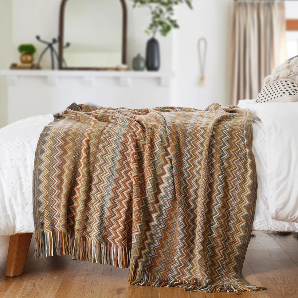 Bohemia Throw Blanket - Rusted Decor 