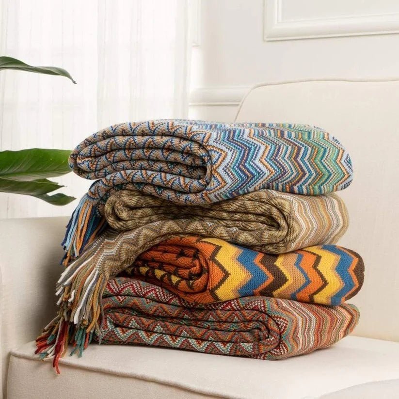 Bohemia Throw Blanket - Rusted Decor 