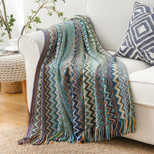 Bohemia Throw Blanket - Rusted Decor 