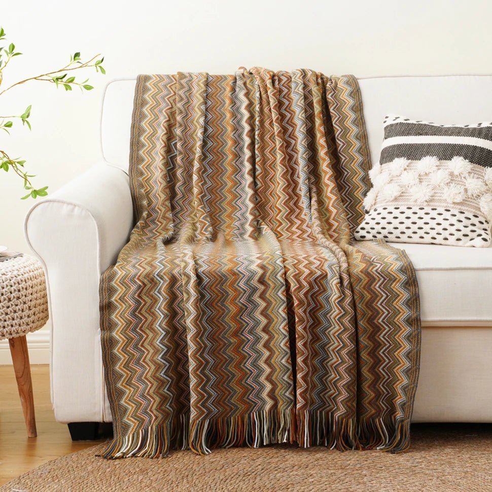 Bohemia Throw Blanket - Rusted Decor 