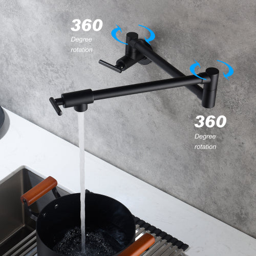 Pot Filler Faucet Wall Mount - Rusted Decor 