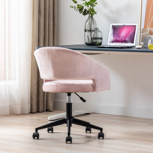 Home Office Task Chair Wheels Modern Chair with Arms Adjustable - Rusted Decor 