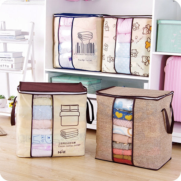 Portable Storage Bag With Window - Rusted Decor 