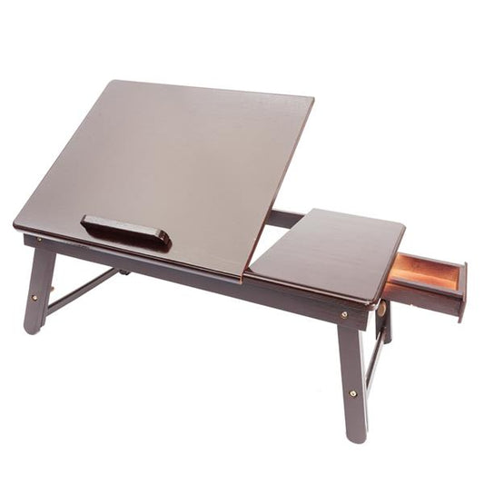 Retro Plain Design Adjustable Bamboo Lap Desk Tray - Rusted Decor 