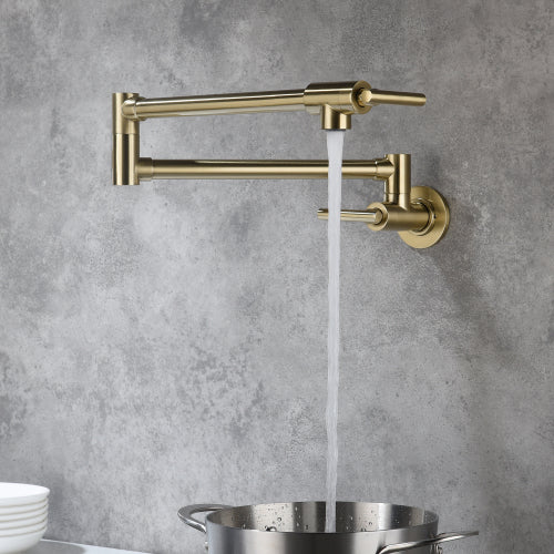 Pot Filler Faucet Wall Mount - Rusted Decor 