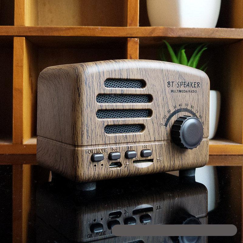 Retro Wireless Mini Speakers Stereo Bluetooth Speakers - Rusted Decor 