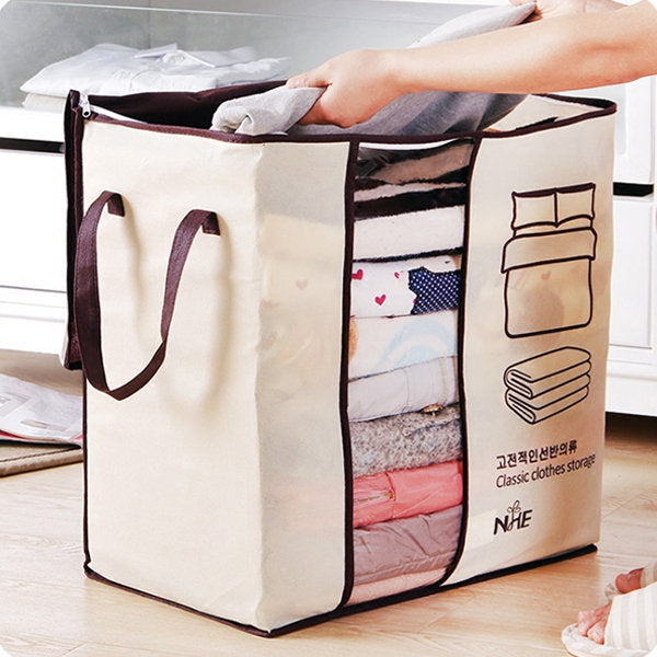 Portable Storage Bag With Window - Rusted Decor 