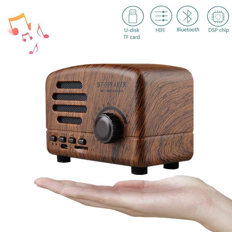 Retro Wireless Mini Speakers Stereo Bluetooth Speakers - Rusted Decor 