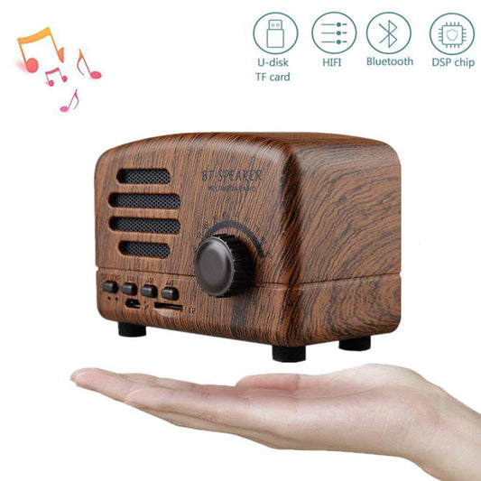 Retro Wireless Mini Speakers Stereo Bluetooth Speakers - Rusted Decor 