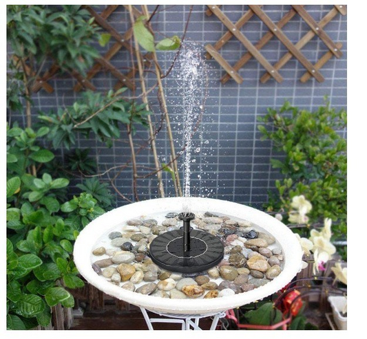 Solar Power Floating Fountain Garden Pool Pond Watering Kit - Rusted Decor 