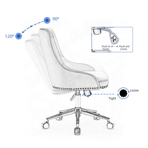 Home Office Desk Chairs - Rusted Decor 