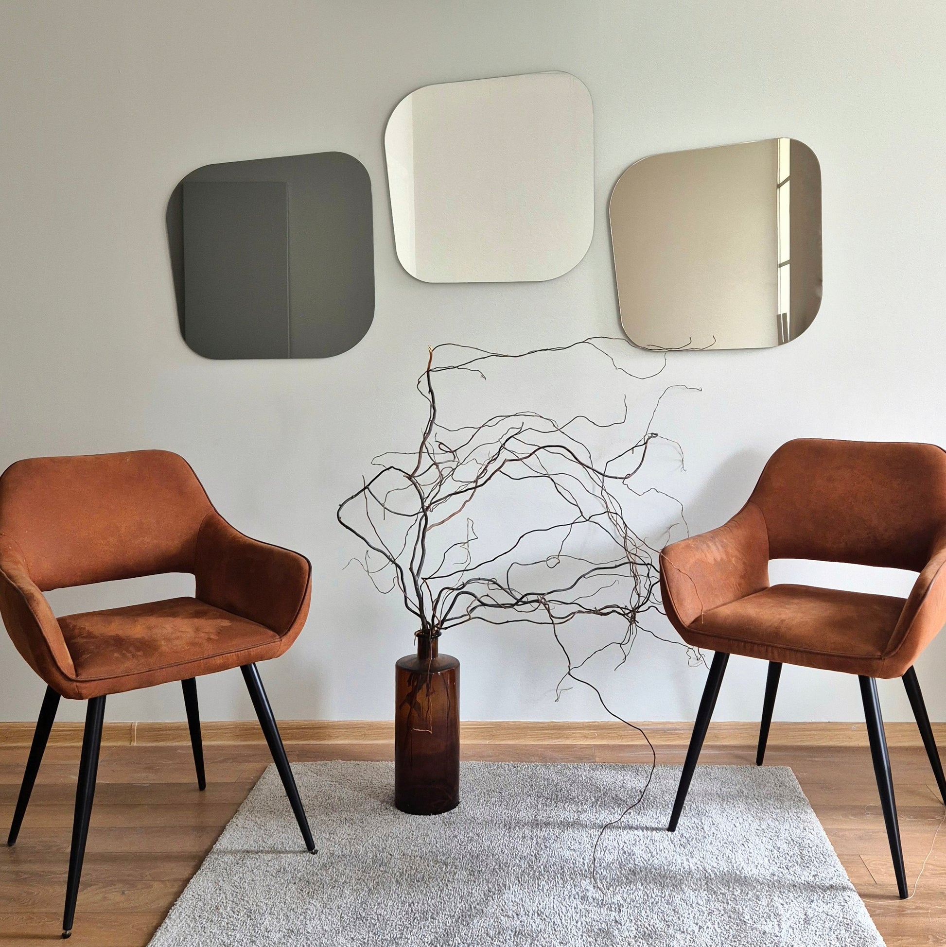 Wall mirror QUAD | regular, gray or bronze - Rusted Decor 