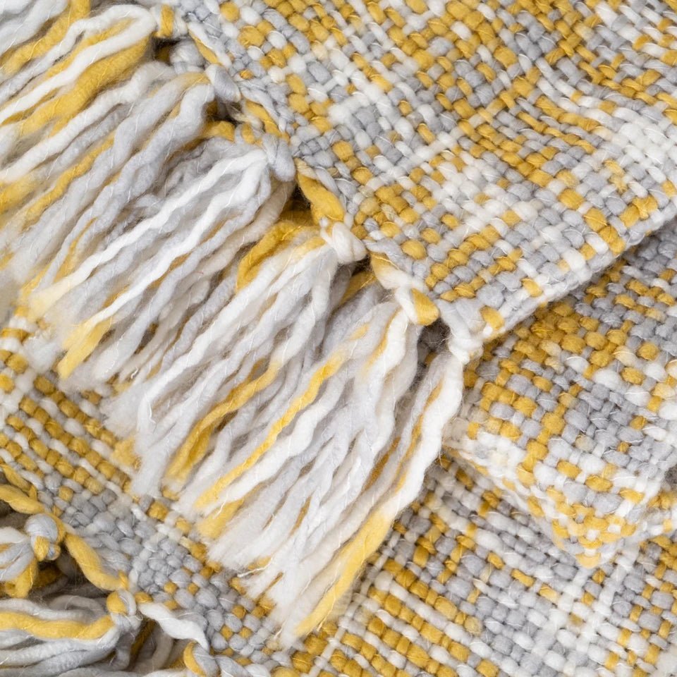 Golden Glow Knit Blanket - Rusted Decor 