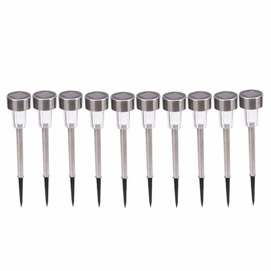 10pcs 5W High Brightness Solar Power LED Lawn Lamps with Lampshades-Rusted Decor 