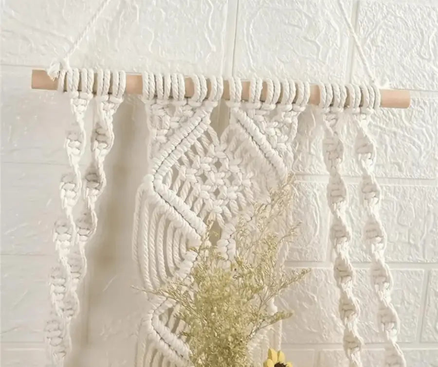 Macrame Wall Tapestry Plant Holder - Rusted Decor 