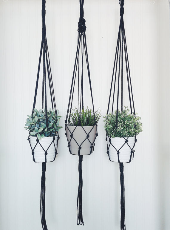 Macrame Plant Hanger, Macrame Pot Holder - Rusted Decor 