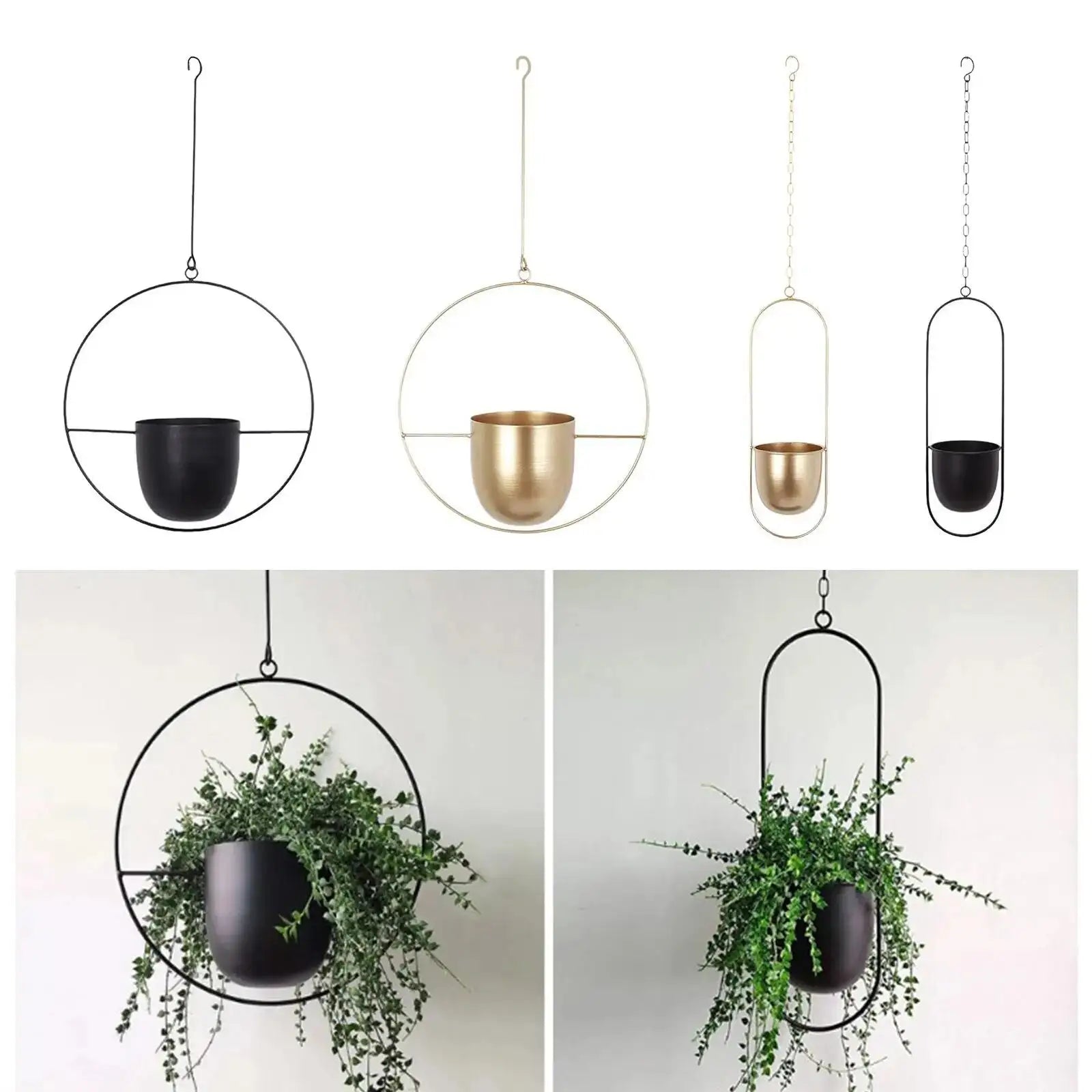 Creative Hanging Indoor Planter - Rusted Decor 