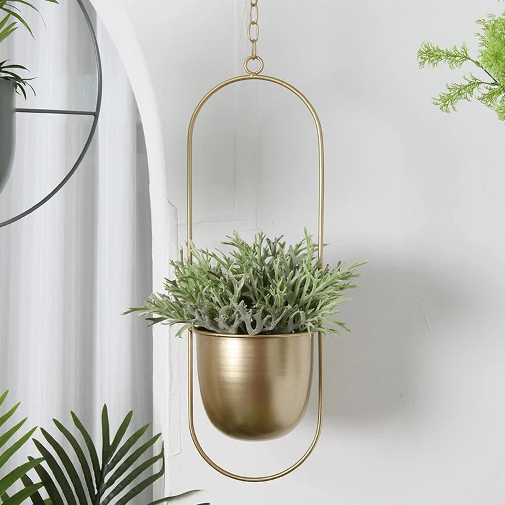 Creative Hanging Indoor Planter - Rusted Decor 